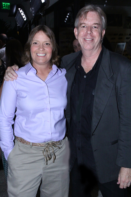 Shelley Starrett and Jeff Vernon at Brooke Forbes 'Natasha Mail Order Bride' wrap party, Cafe Roma, Beverly Hills, CA August 22, 2013.