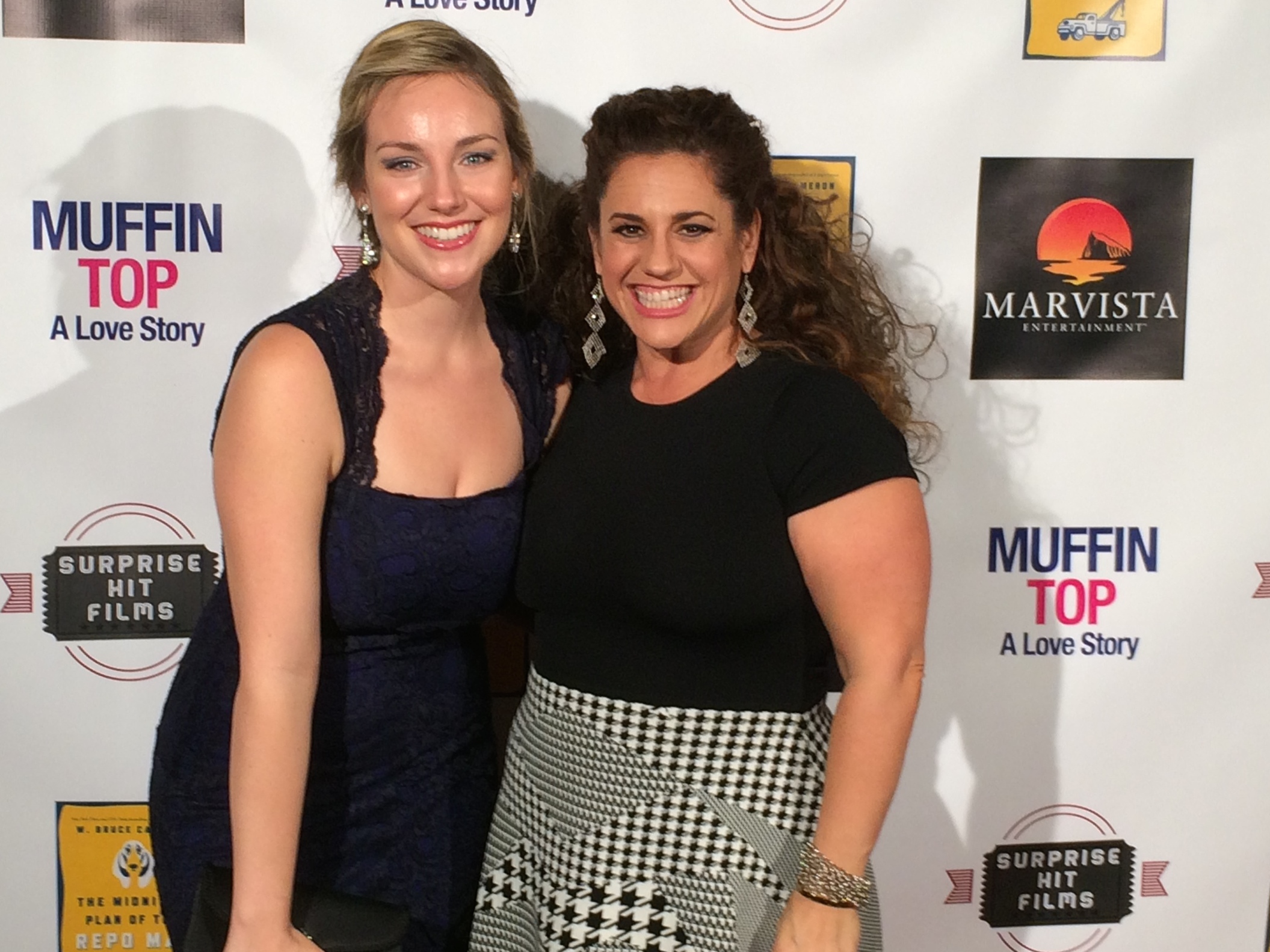 Kayla Banks with Marissa Jaret Winokur at 'Muffin Top: A Love Story' LA Premiere
