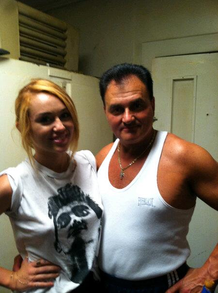 With Miley On Set Empire State