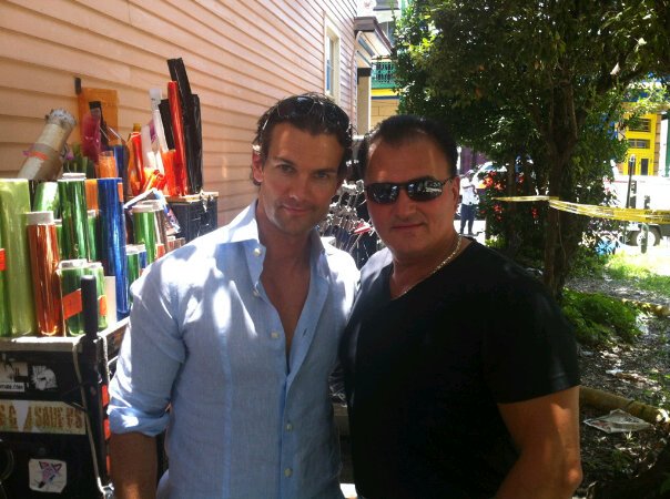 With Mark Stewart On Set Empire State