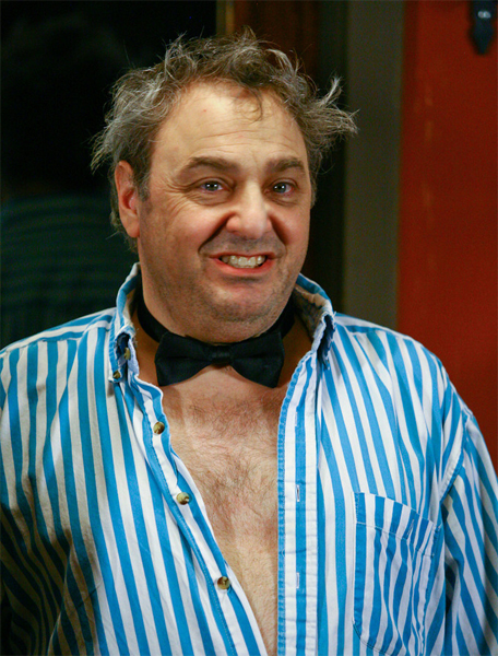 Lord Bert going formal, on the set of the series BLOKES.