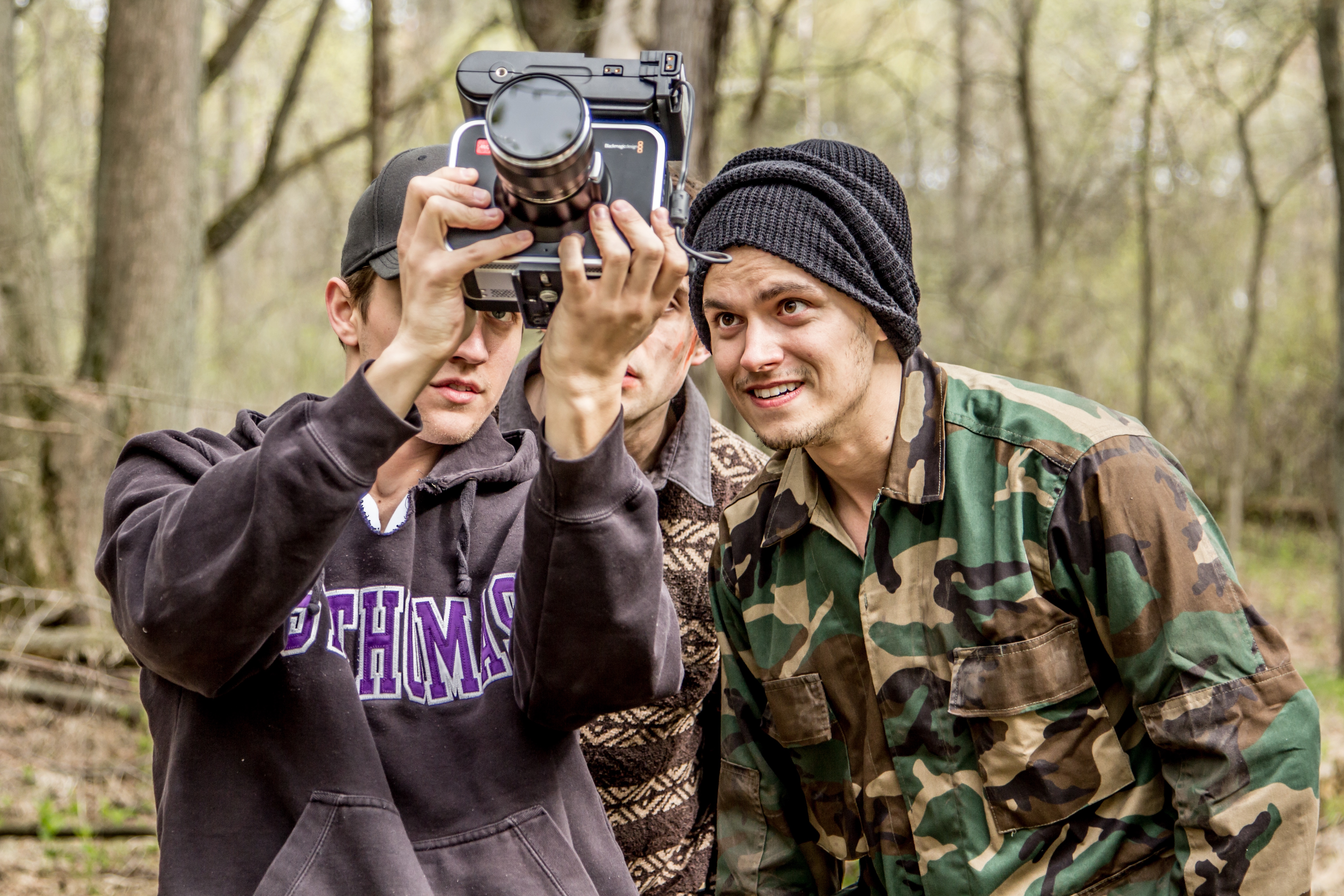 Adem Suljic, Will Miller, and Kevin Krzemien on the set of 1994 (2014)