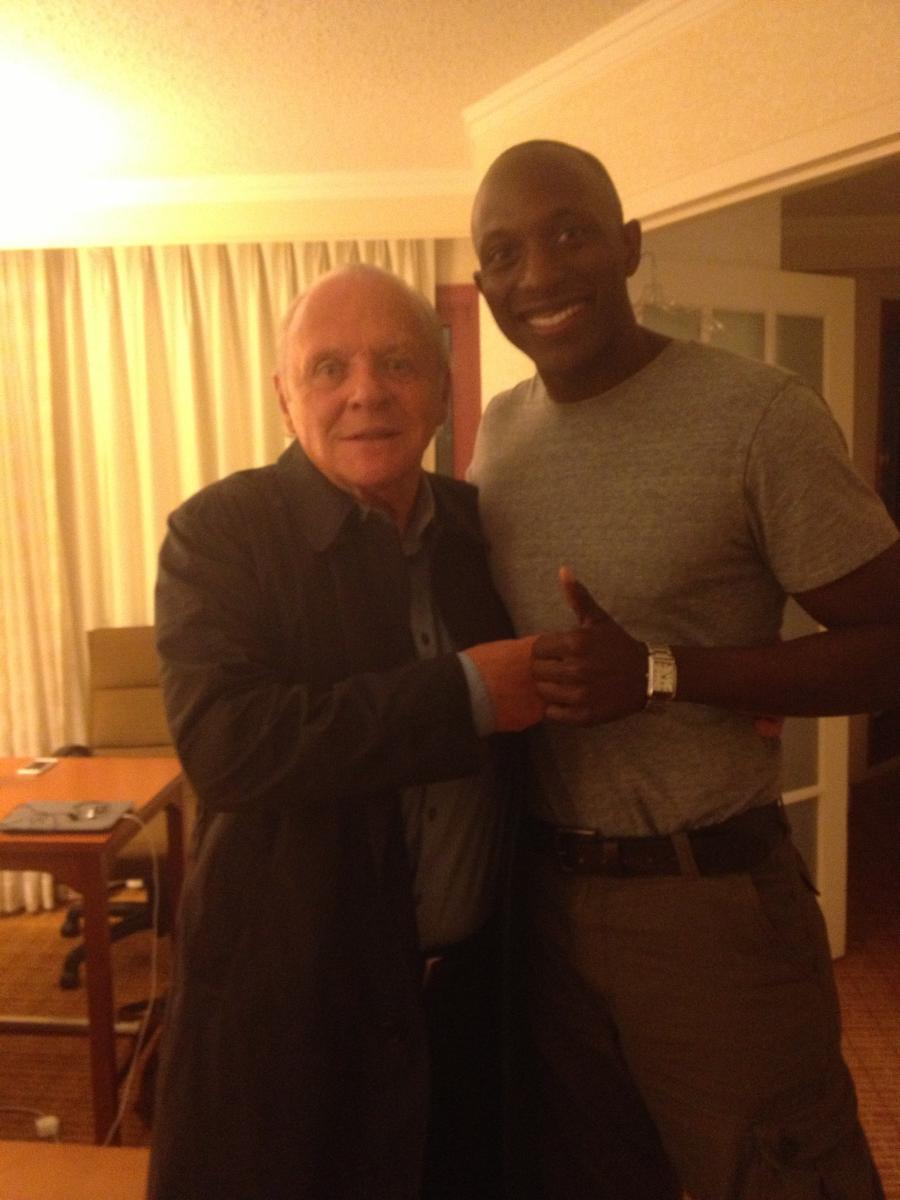 Niyi Oni and Anthony Hopkins