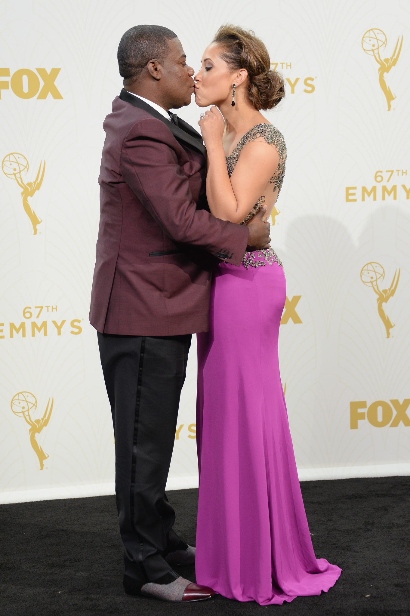 Tracy Morgan and Megan Wollover at event of The 67th Primetime Emmy Awards (2015)