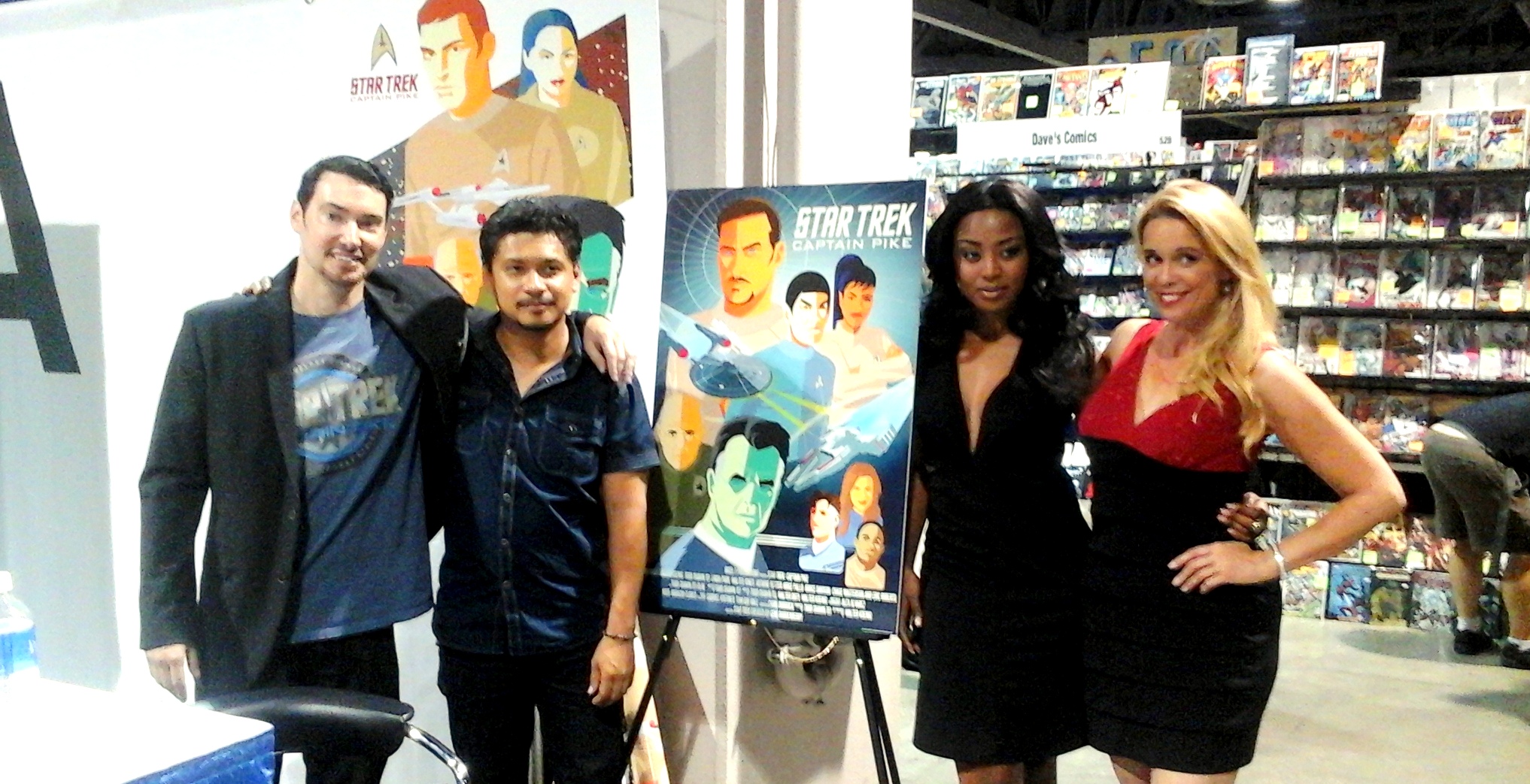 At Long Beach Comic Con 2015 with a few of my cast mates from the fan film 
