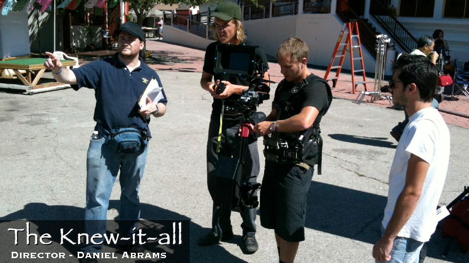 Daniel Abrams on location directing 