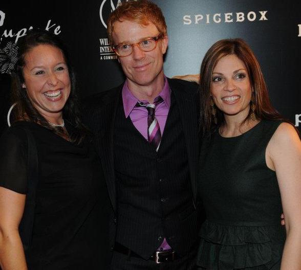 Vancouver Film Festival With France Perras(L) and Lori Triolo(R)for screening of short film Theatrics written and directed by David Lewis.