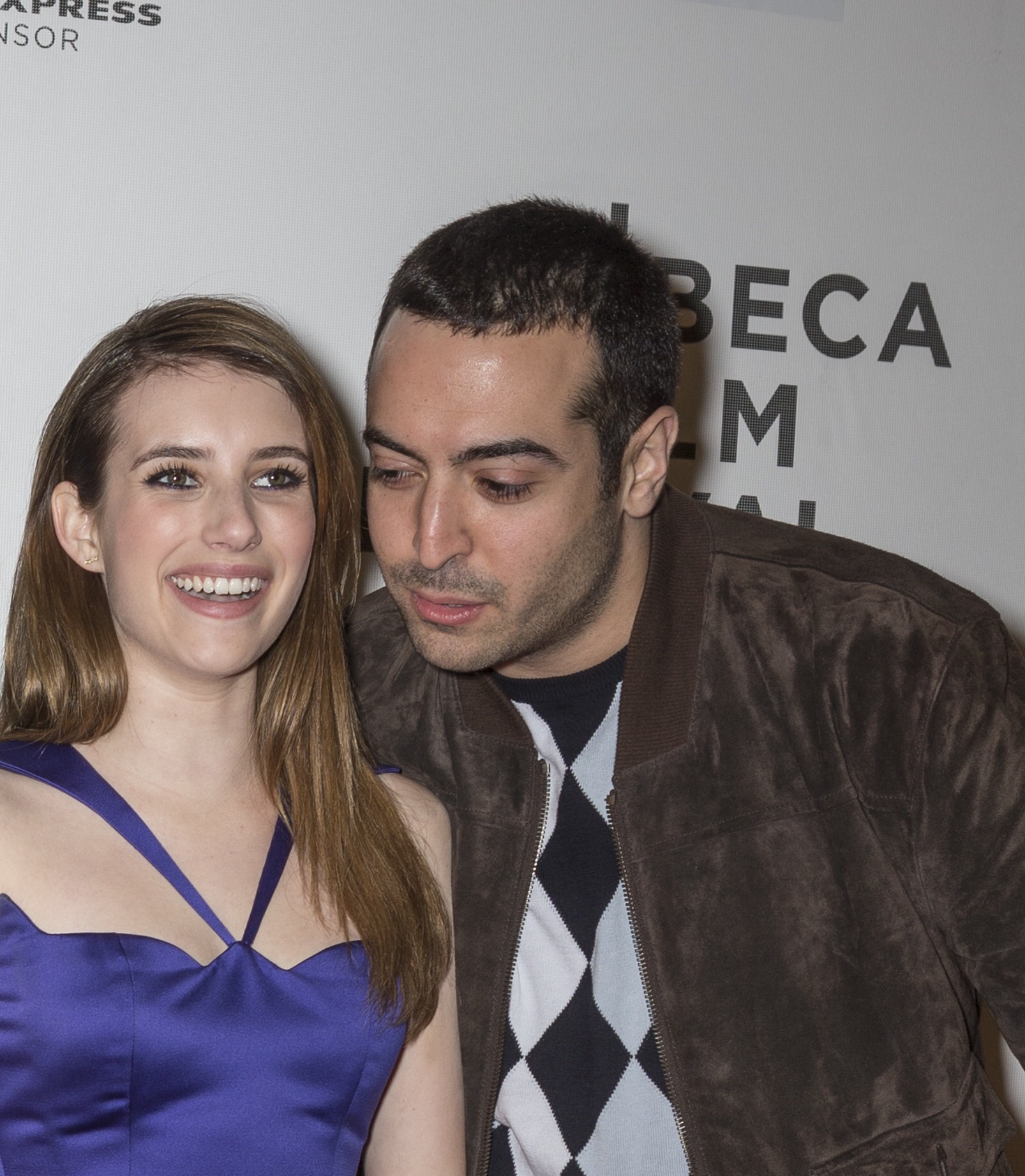 Emma Roberts and Mohammed Al Turki attend the 'Adult World' World Premiere during the 2013 Tribeca Film Festival on April 18, 2013 in New York City.