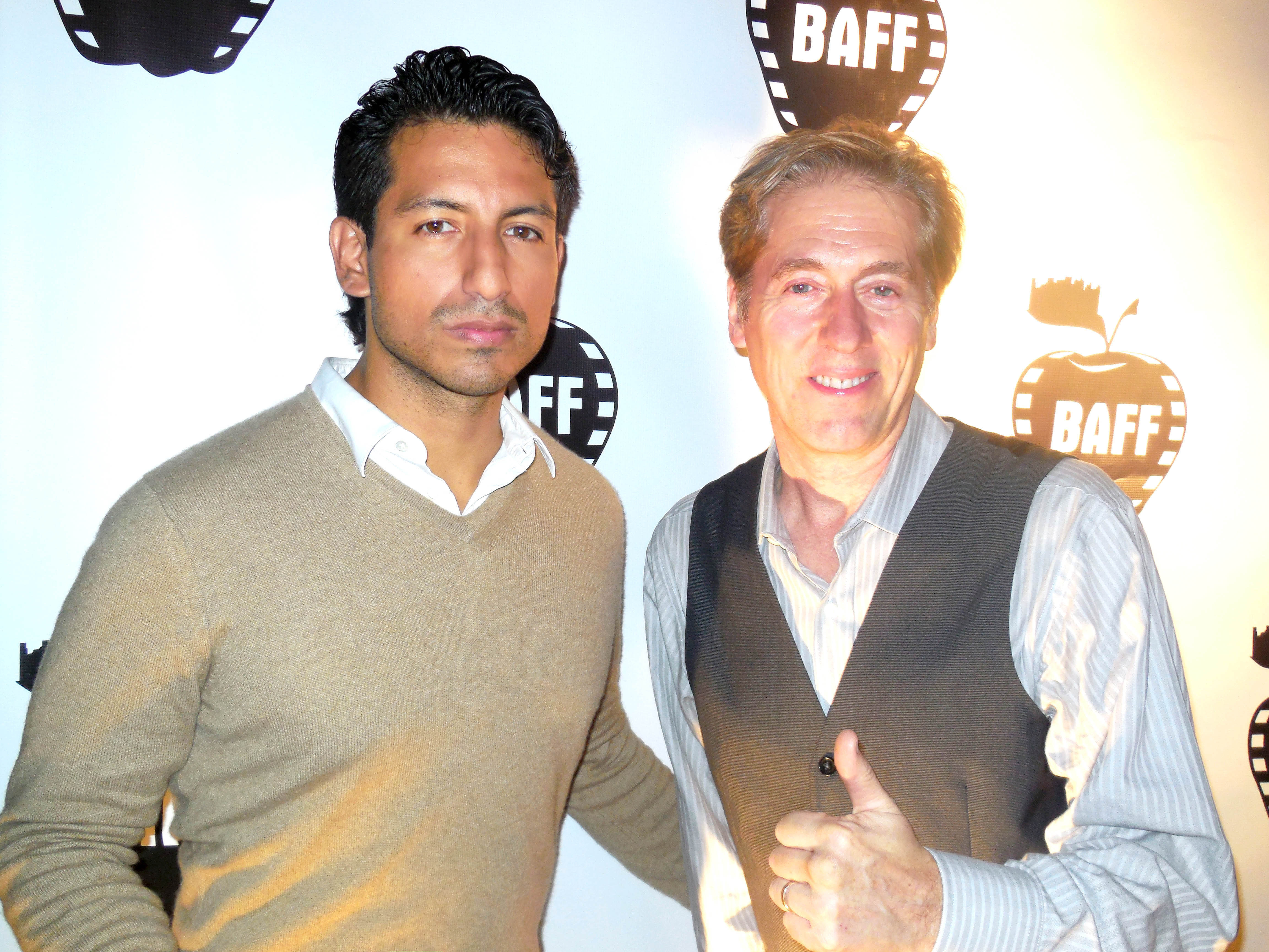 Alex Kruz and Allen Enlow at the Premiere of The Safe Room at the Big Apple Film Festival at TriBeca Cinemas, New York, USA