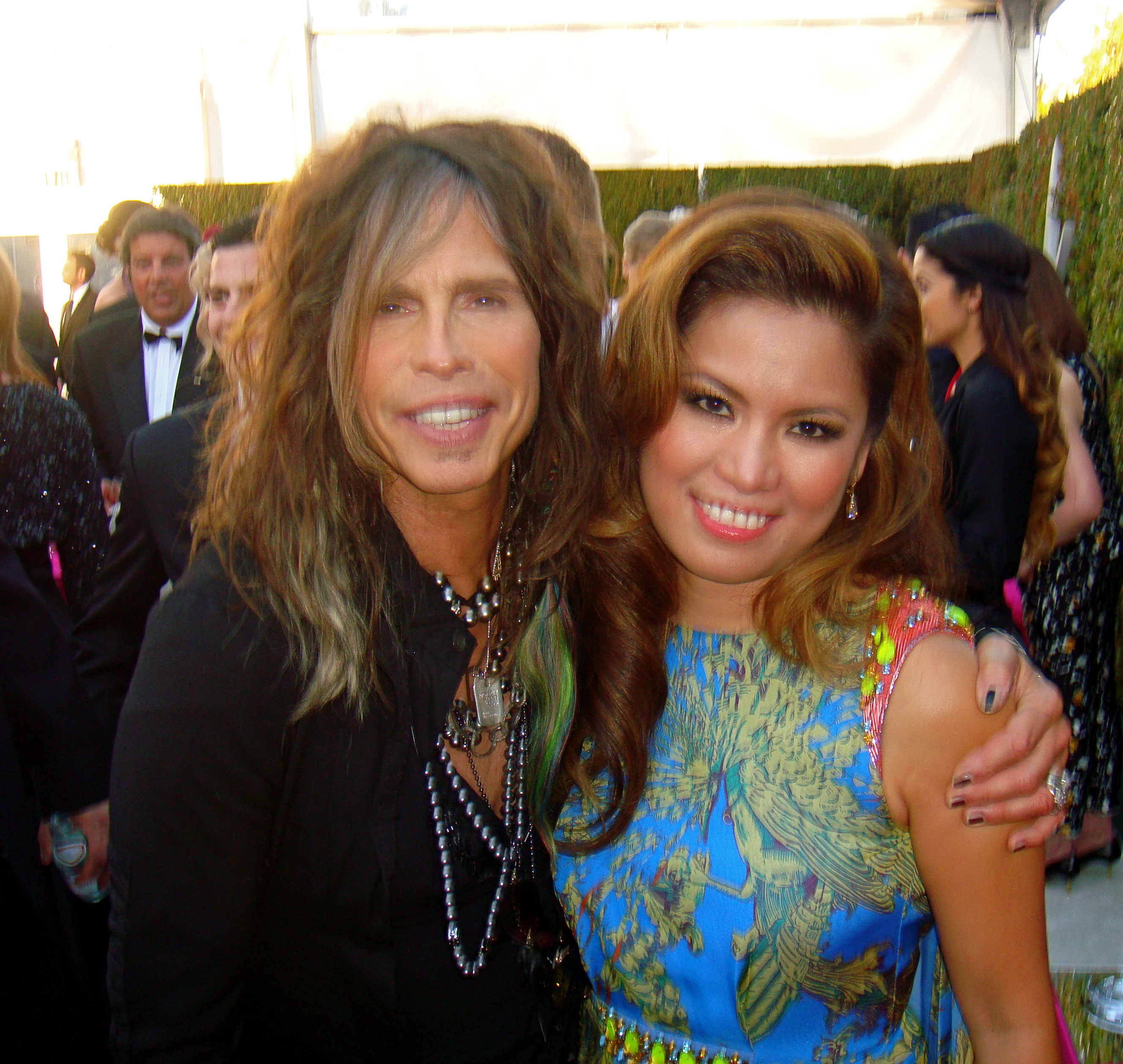 Steven Tyler and Zarah at the 2013 Elton John Event Pacific Design Center in West Hollywood.