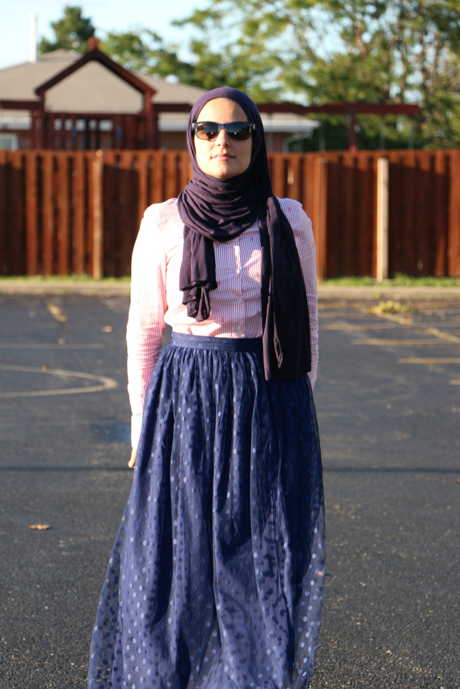 Mariam Sobh, modeling skirt from Haute Hijab.