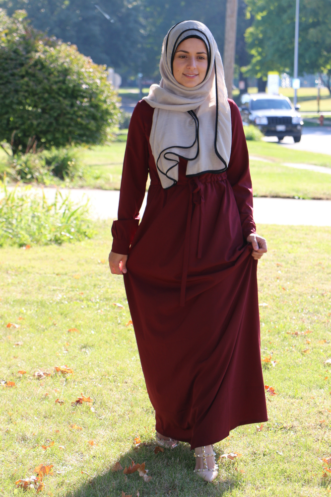 Mariam Sobh, modeling an outfit by Verona Collection.