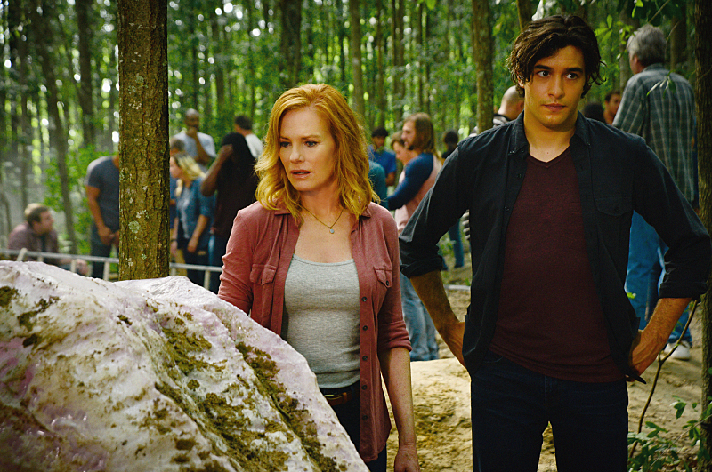 Still of Marg Helgenberger and Alexander Koch in Under the Dome (2013)