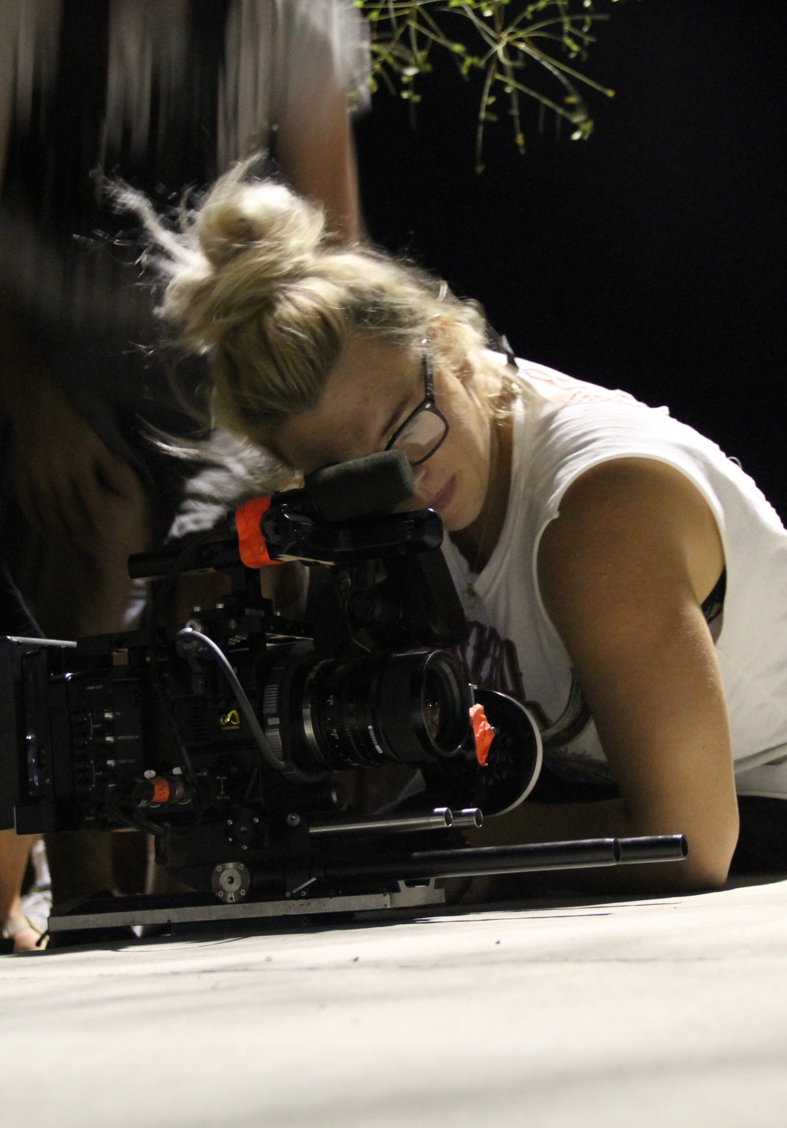 Writer/Director Hannah Macpherson on set