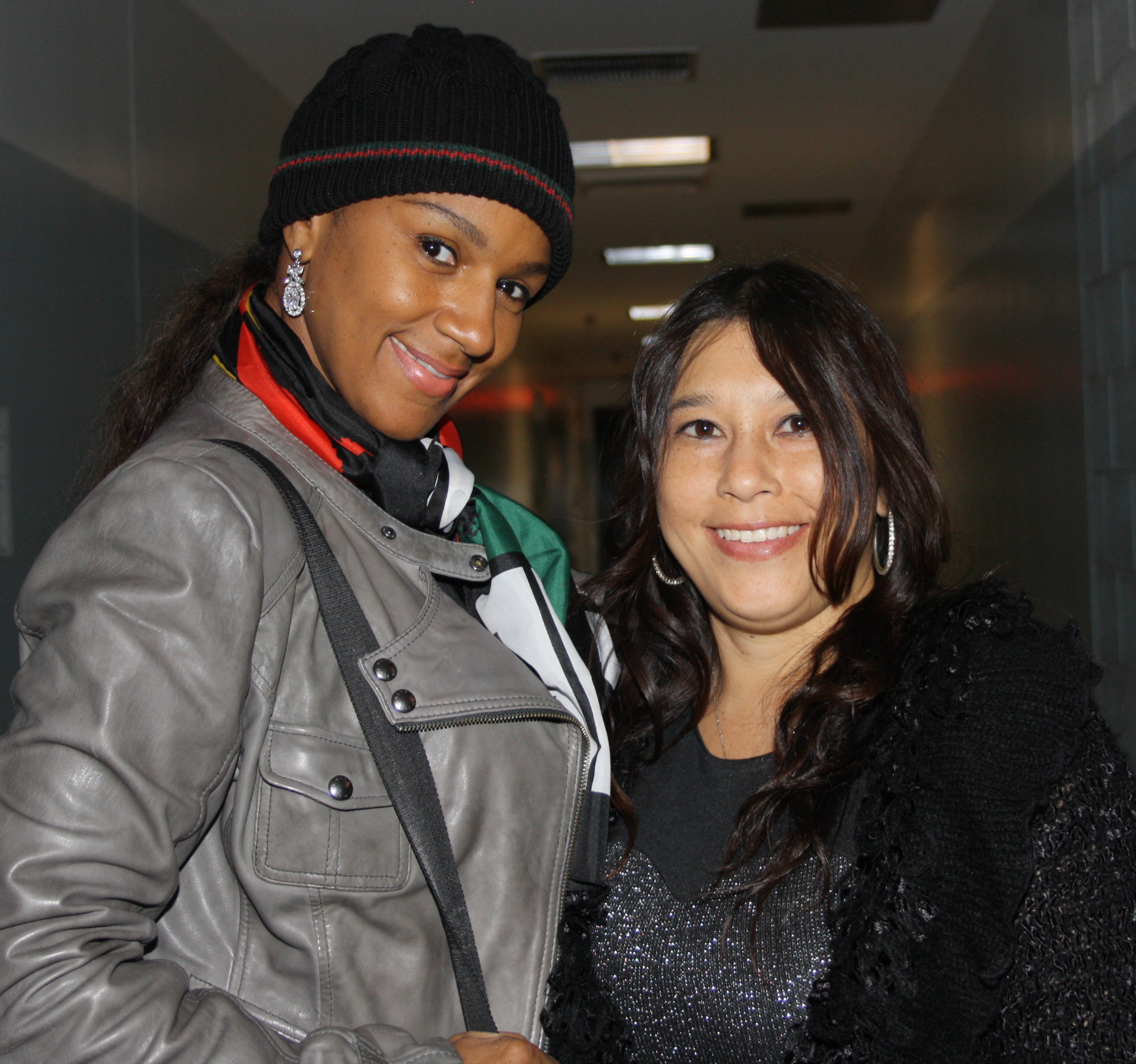 Jenna Urban and Jackie Christie from Basketball Wives LA at the ABA Basketball in Los Angeles