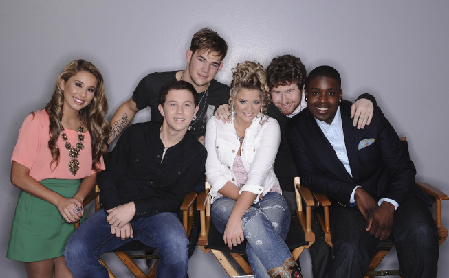 Still of Haley Reinhart, Casey Abrams, Lauren Alaina, James Durbin, Scotty McCreery and Jacob Lusk in American Idol: The Search for a Superstar (2002)