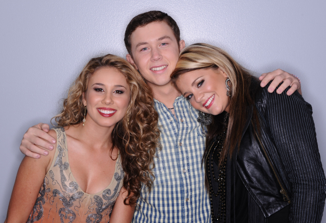 Still of Haley Reinhart, Lauren Alaina and Scotty McCreery in American Idol: The Search for a Superstar (2002)
