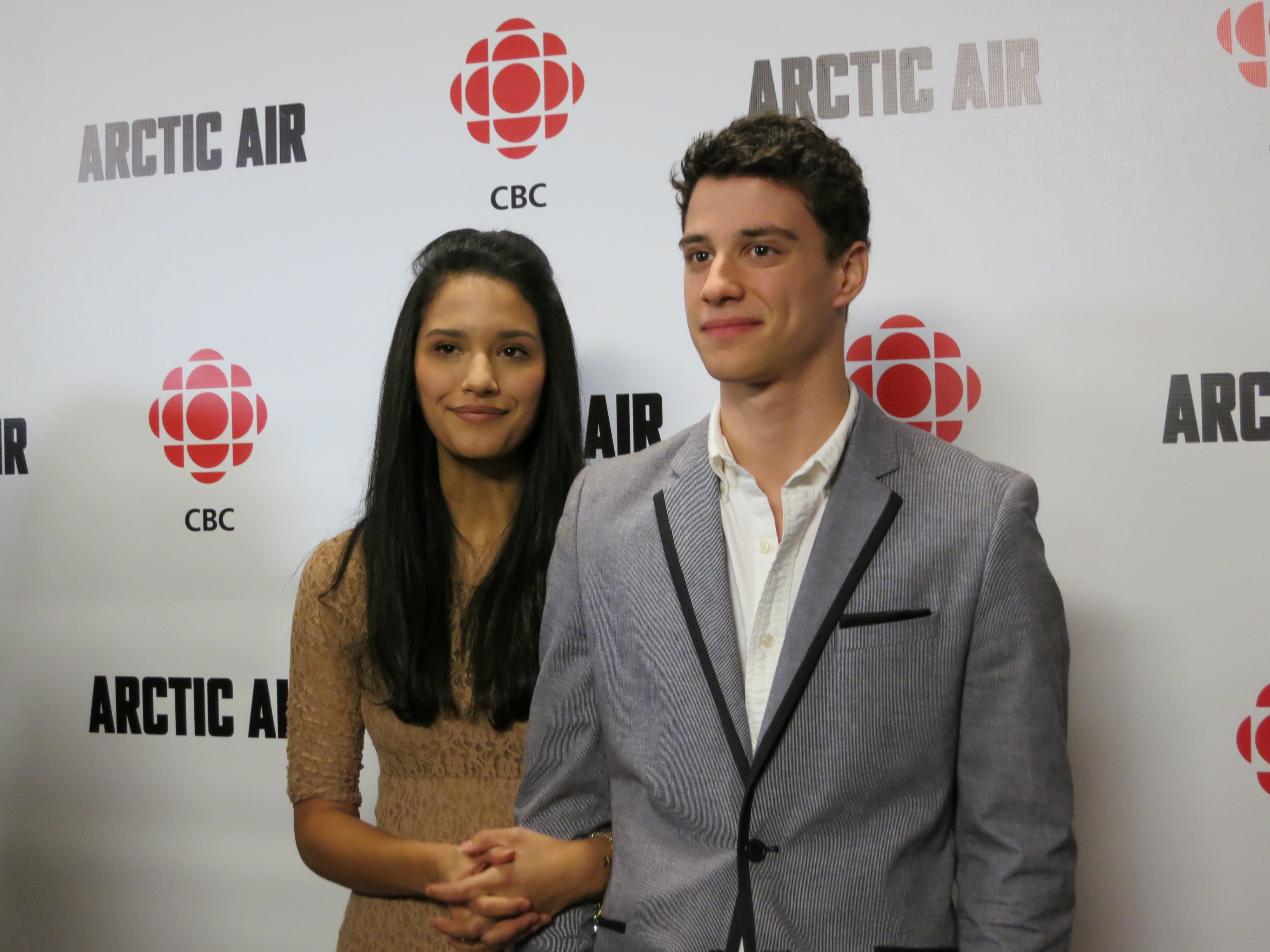 Adam DiMarco and Tanaya Beatty at event of Arctic Air