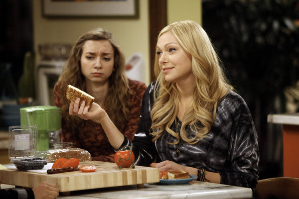 Still of Laura Prepon and Lauren Lapkus in Are You There, Chelsea? (2012)