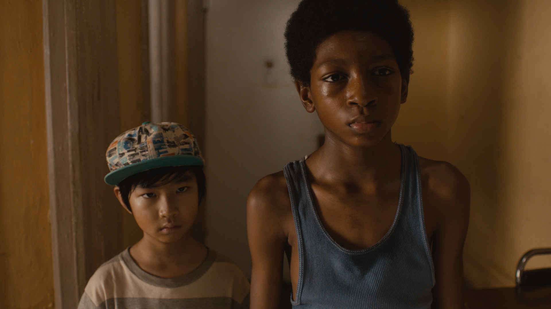Still of Skylan Brooks and Ethan Dizon in The Inevitable Defeat of Mister & Pete (2013)