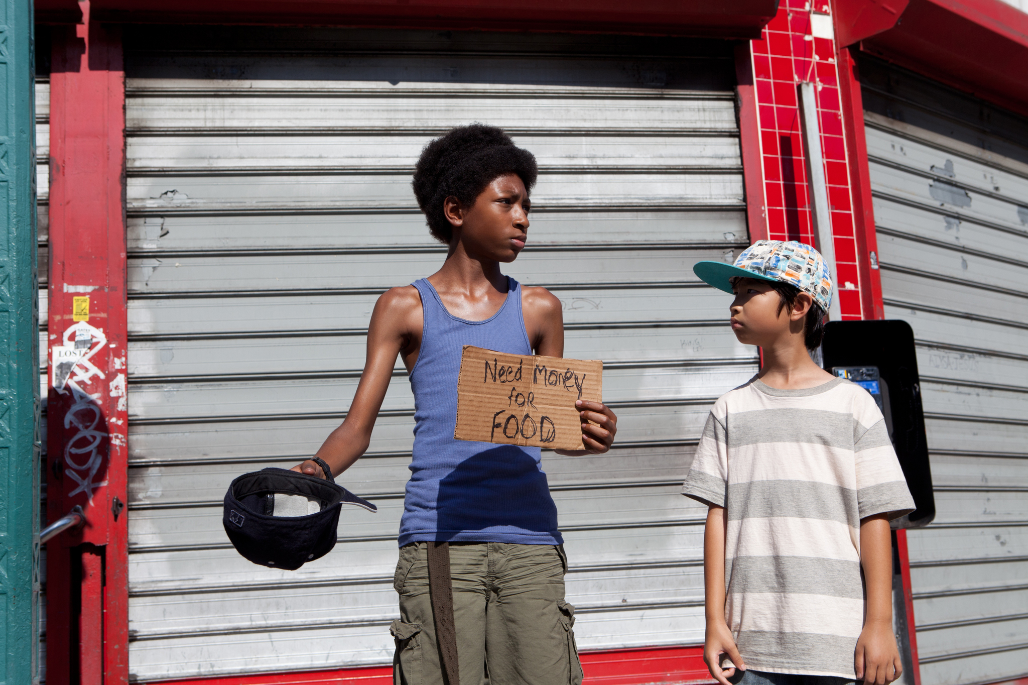 Still of Skylan Brooks and Ethan Dizon in The Inevitable Defeat of Mister & Pete (2013)