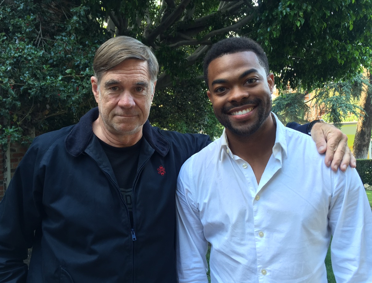 Joshua Triplett on set with Writer, Producer, Director, extraordinaire, Gus Van Sant.