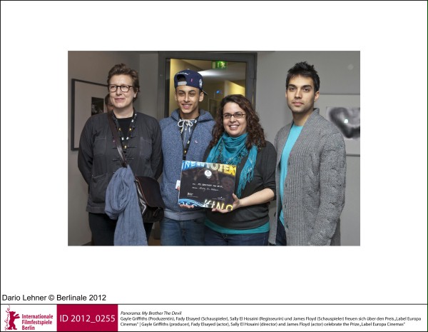 Winner of Europa Cinemas Label Award for Best European Film at Berlinale 2012. With lead actors Fady Elsayed and James Floyd. Producer Gayle Griffiths.