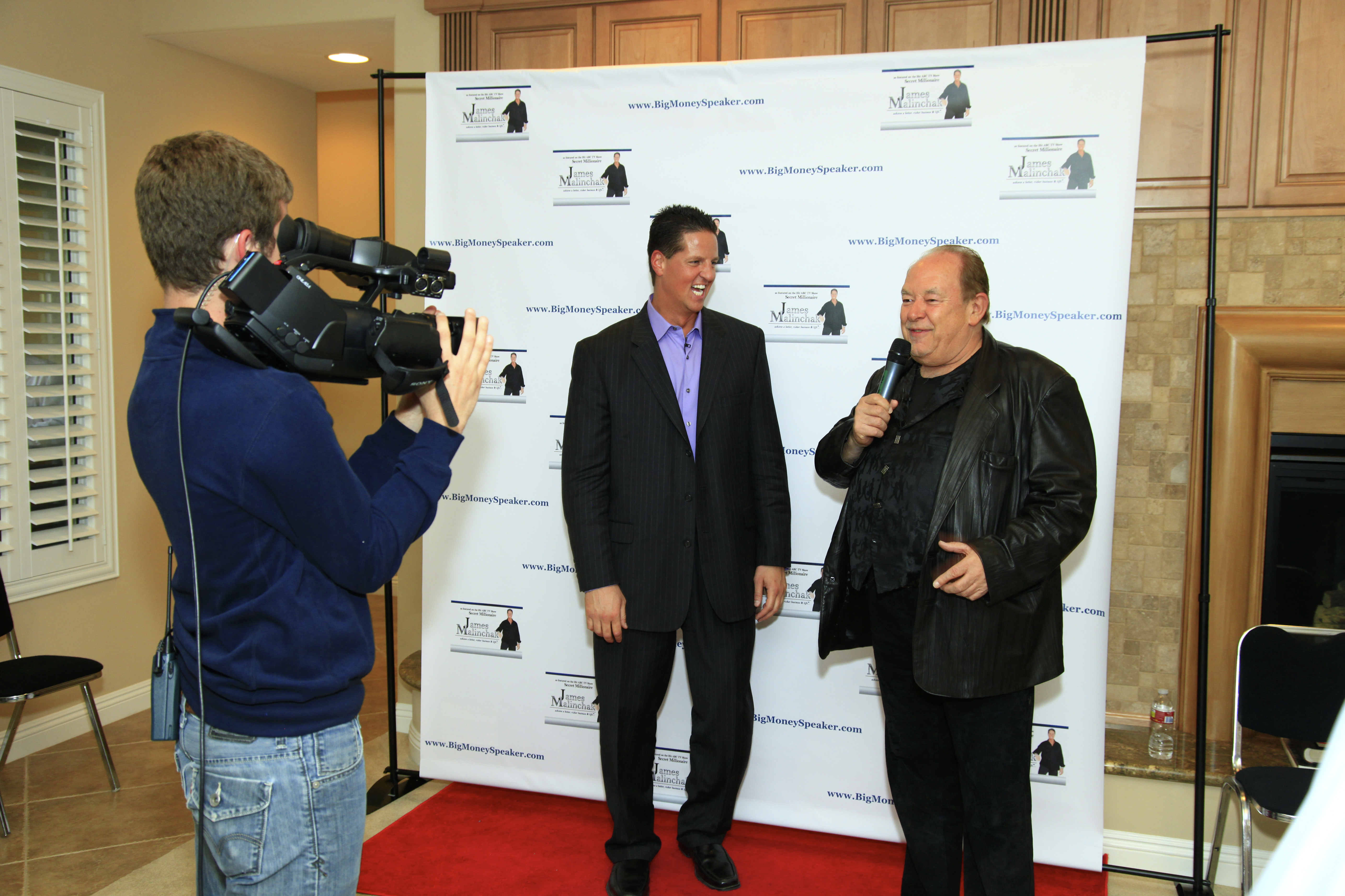 Robin Leach & James Malinchak, Featured on ABC's Hit TV Show, Secret Millionaire. James Malinchak is one of America's highest-paid, most in-demand motivational and business public speakers. He also teachers others how to become paid spkrs.