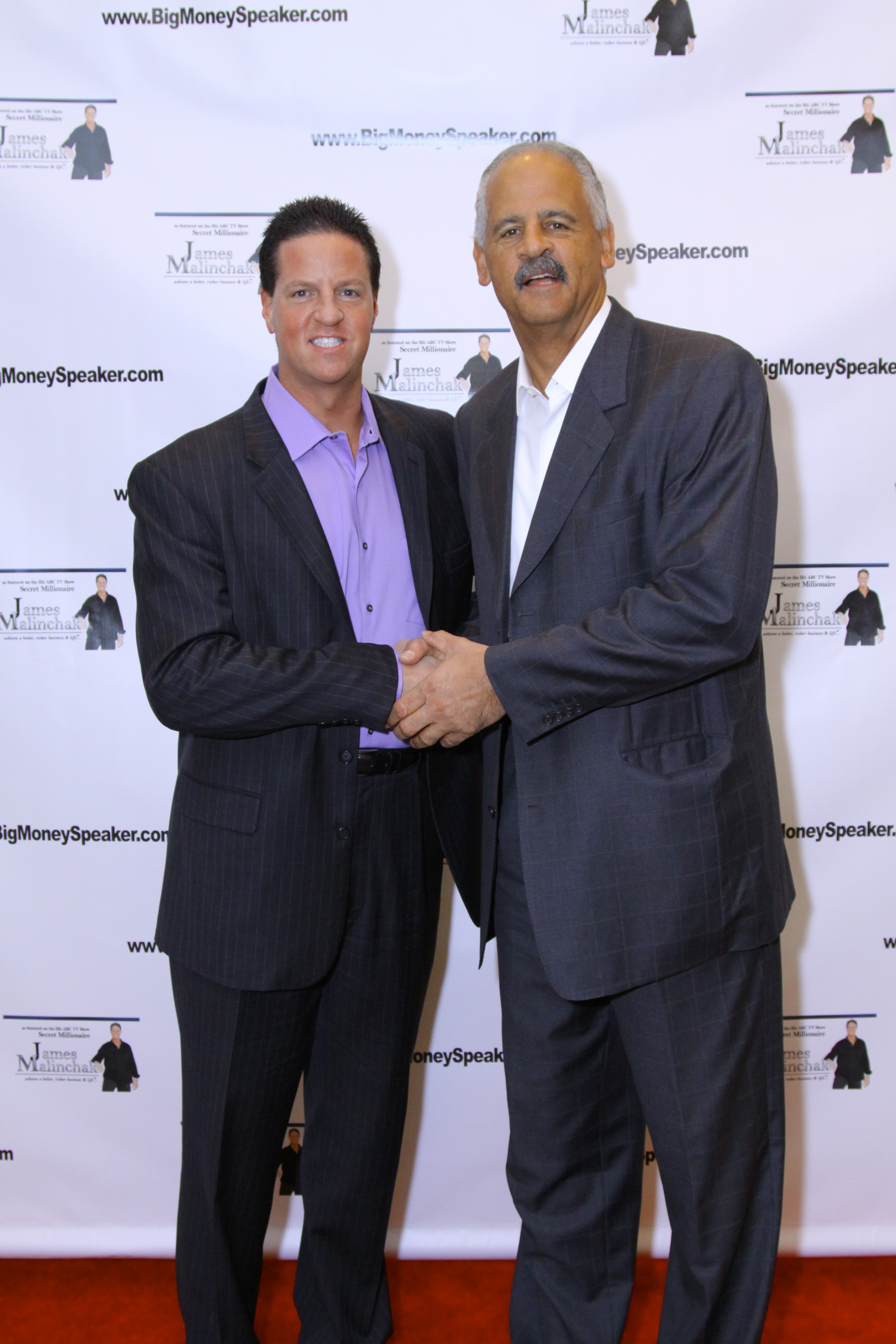 Oprah's Stedman Graham at James Malinchak's Big Money Speaker Boot Camp. James Malinchak, Featured on ABC's Hit TV Show, Secret Millionaire, is one of America's highest-paid, most in-demand motivational and business public speakers.
