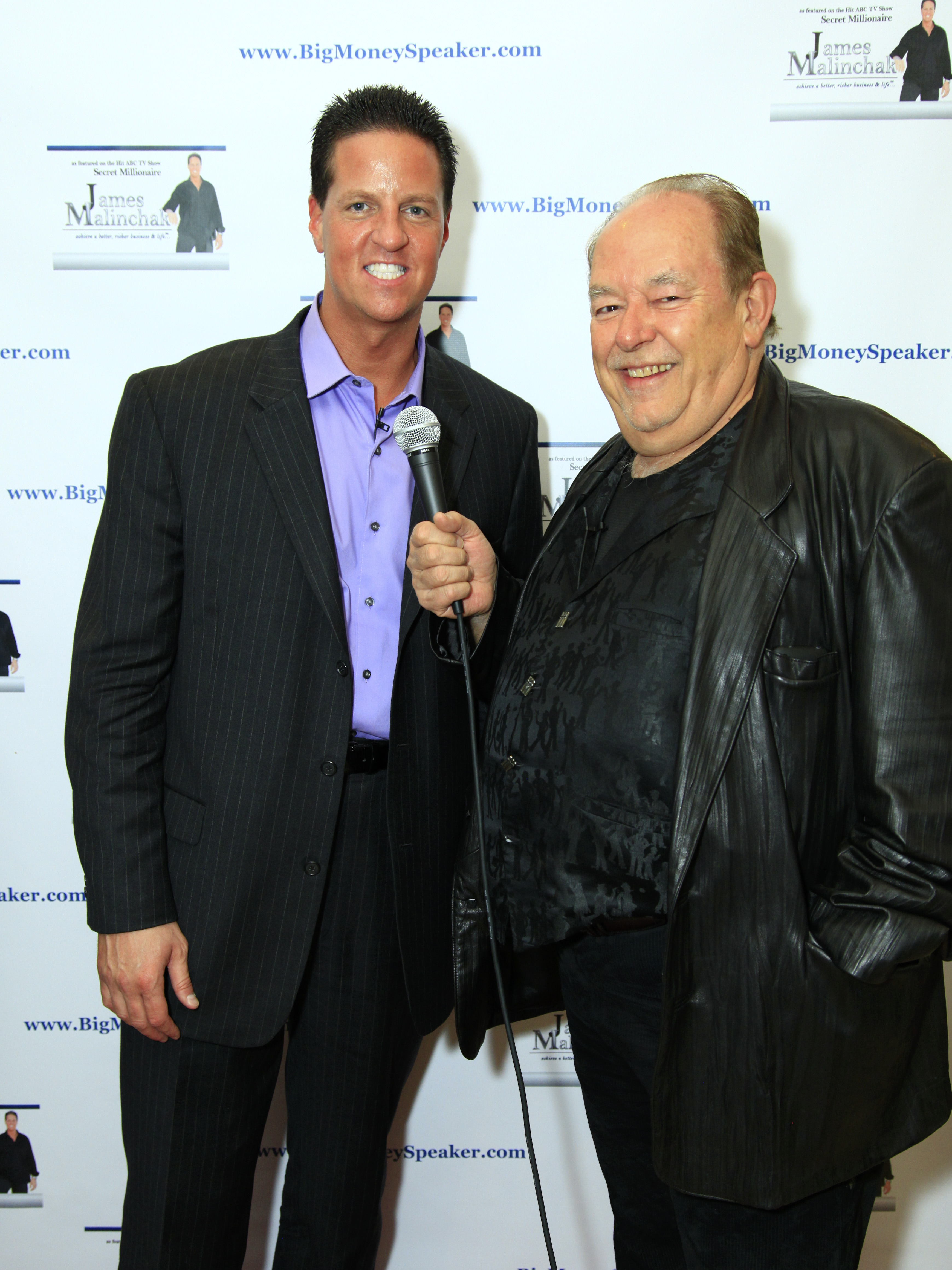 Robin Leach & James Malinchak, Featured on ABC's Hit TV Show, Secret Millionaire. James Malinchak is one of America's highest-paid, most in-demand motivational and business public speakers. He also teachers others how to become paid spkrs.