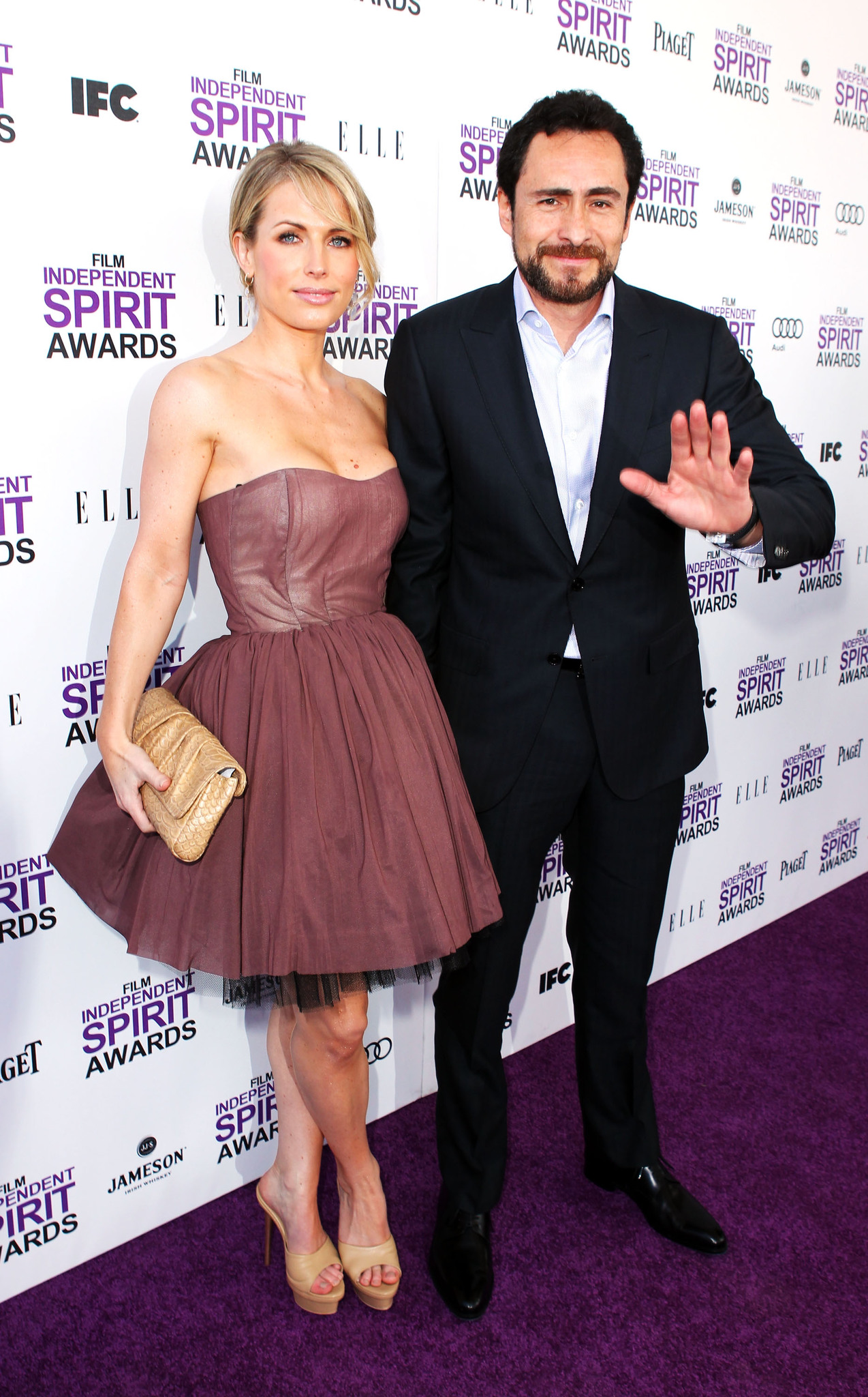 Demian Bichir and Stefanie Sherk