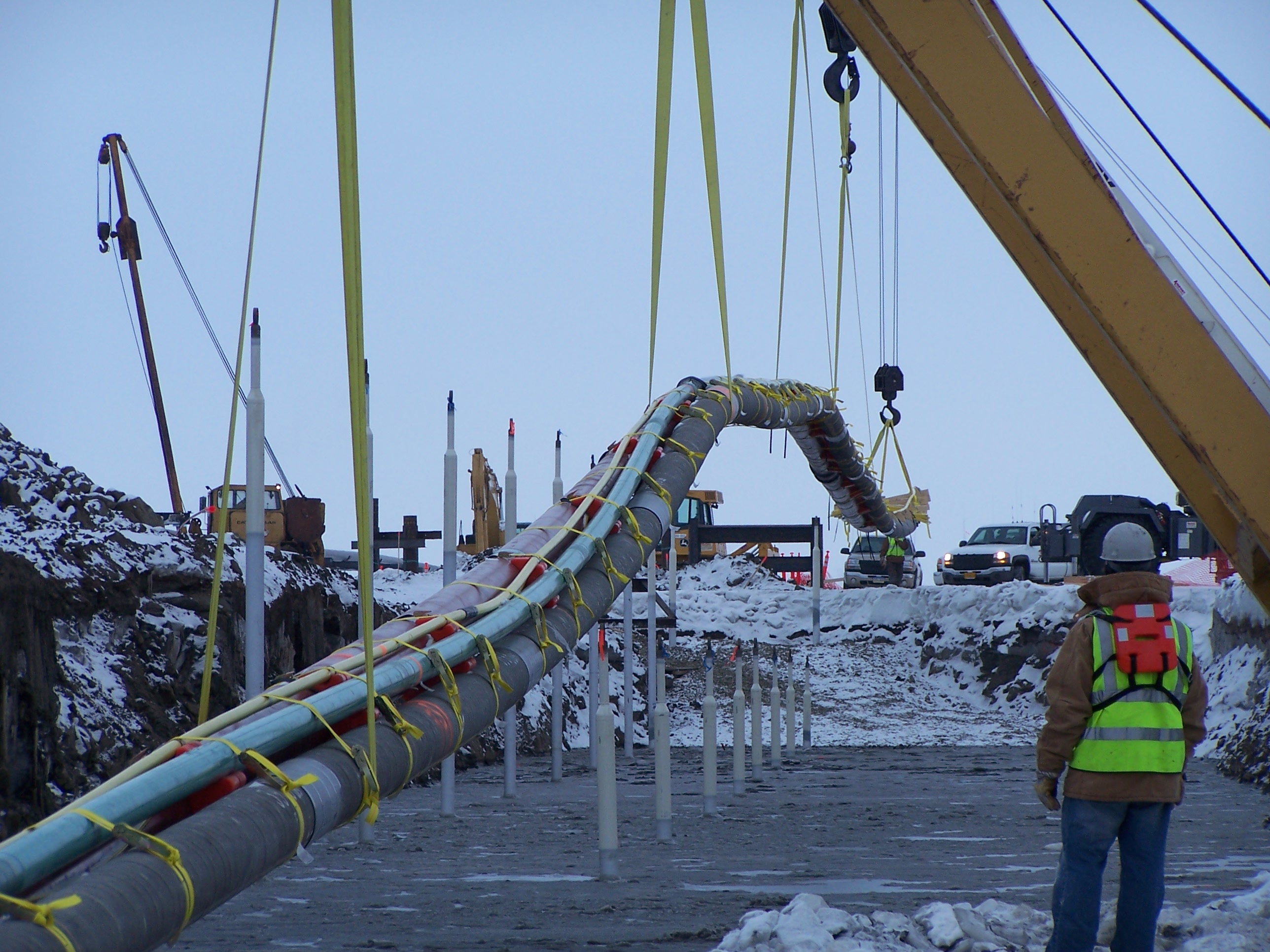 Pipeline work, North Slope, Alaska.