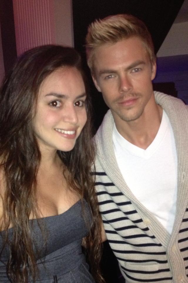 Krystal with Derek Hough at the Dancing With The Stars Season 16 Wrap Party