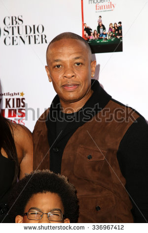 Dr Dre & Andre Robinson II. Red Carpet at Kid's in The Spotlight. Nov 7, 2015