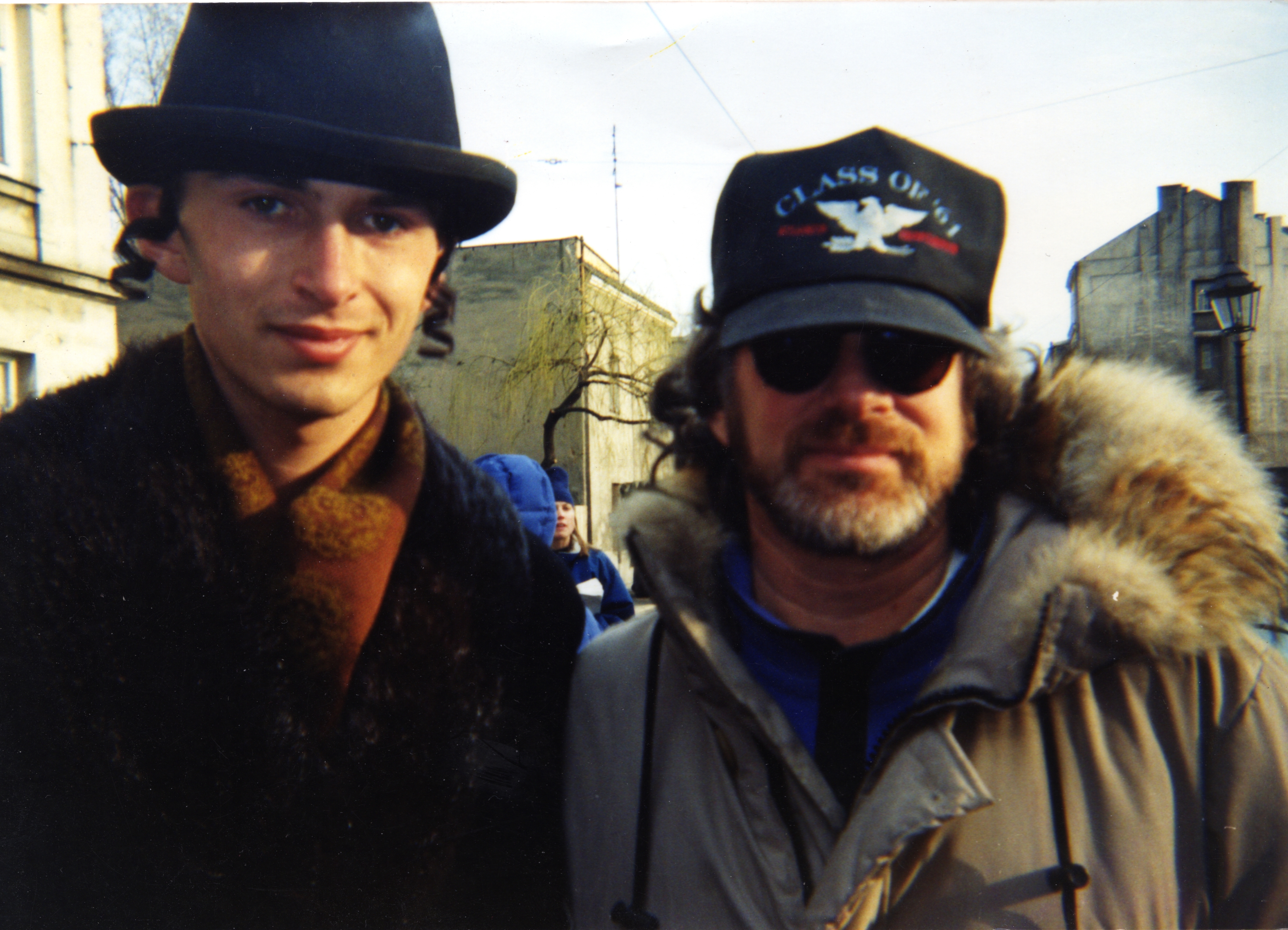 With Steven Spielberg on the set of Schindler's List