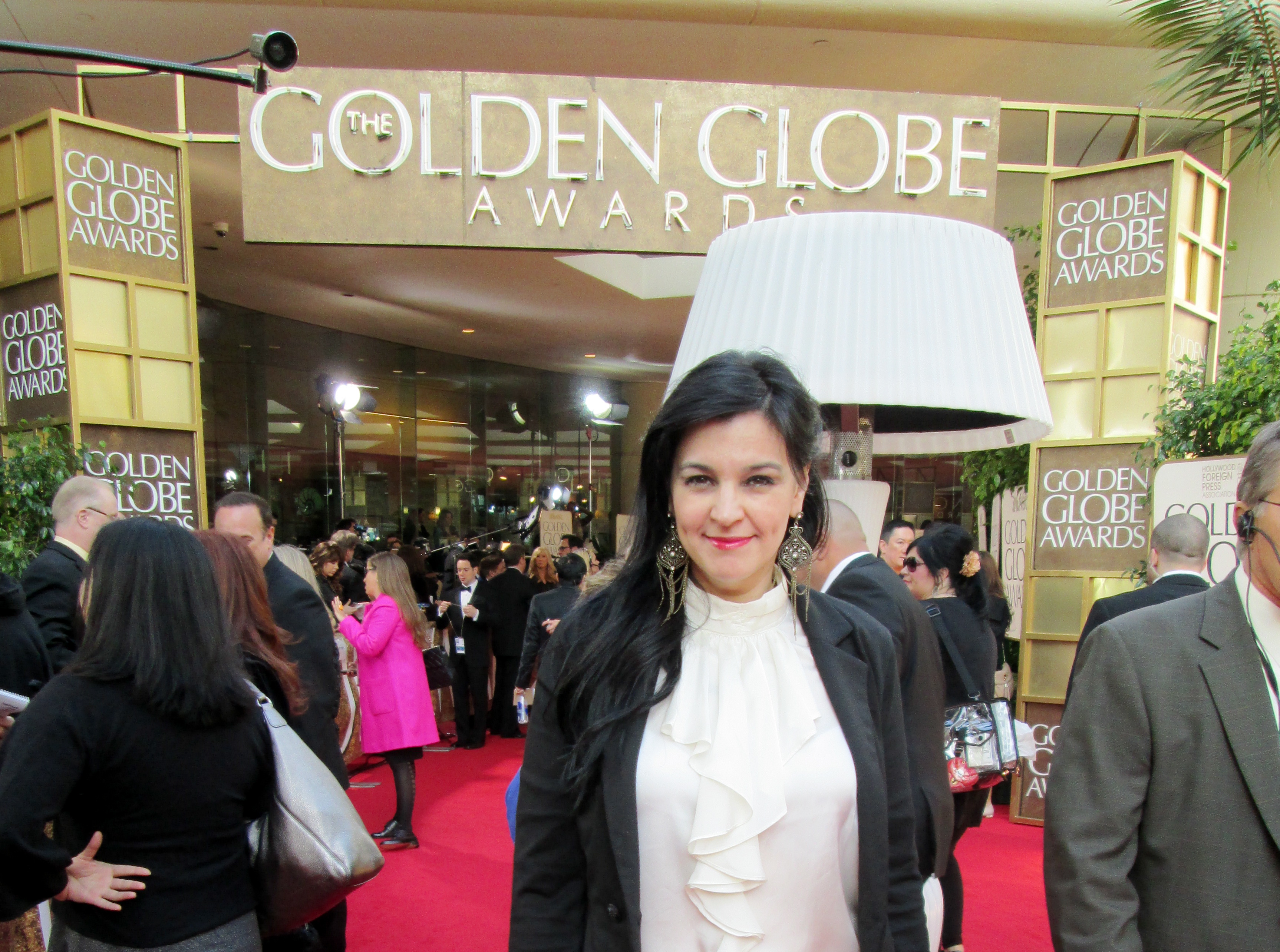 Ivone Reyes at the 70th Annual Golden Globe Awards at the Beverly Hilton Hotel on Sunday Jan. 13, 2013