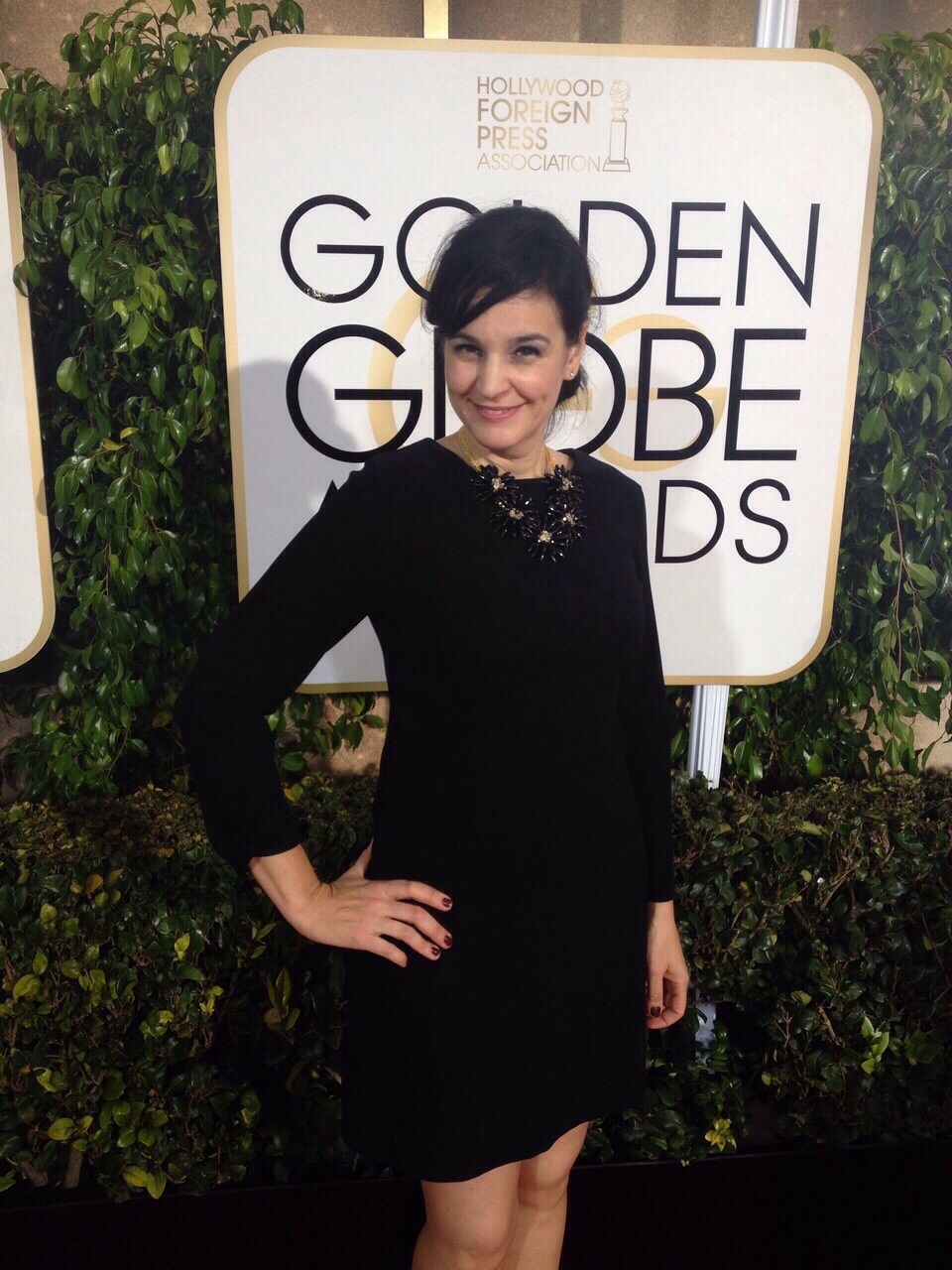 Ivone Reyes at the 72 nd Golden Globe Awards.