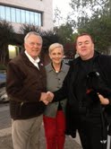 SeanBrian with Georgia governor Nathan Deal and governor's wife seen here in this photo on un-disclosed confidential high profile movie set with SeanBrian.