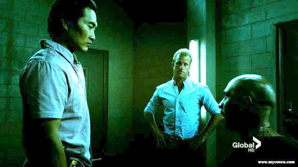 Still of Daniel Dae Kim, Scott Caan, and Kila Packett in Hawaii Five-0: Ka Hakka Maika'i