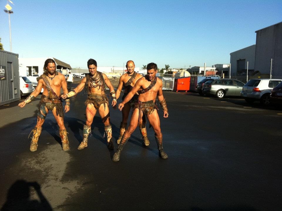 Joseph Naufahu, Ioane King and Alex Way in Spartacus: Blood and Sand (2010)