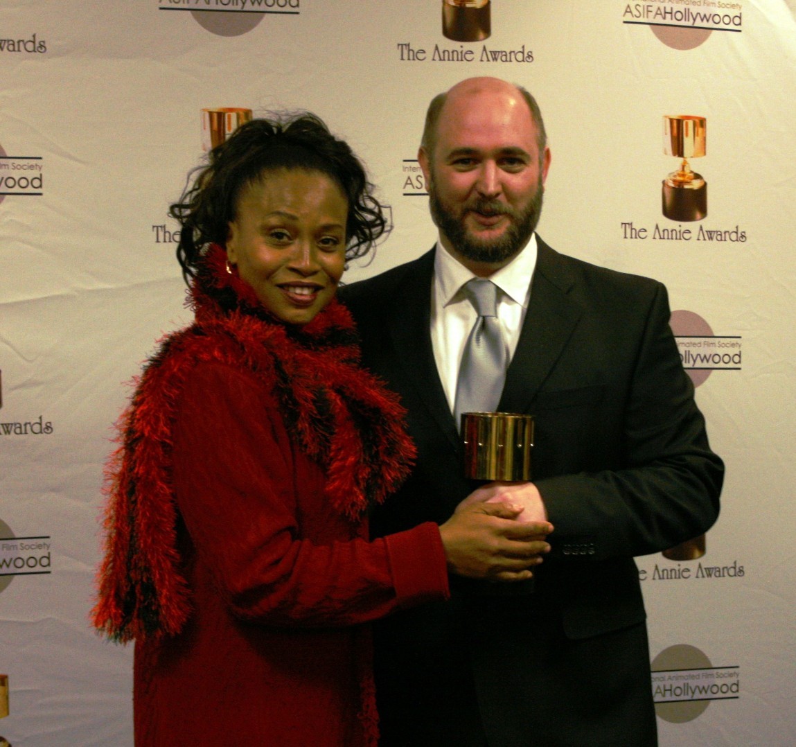 James Baxter and Jenifer Lewis at event of Kung Fu Panda (2008)