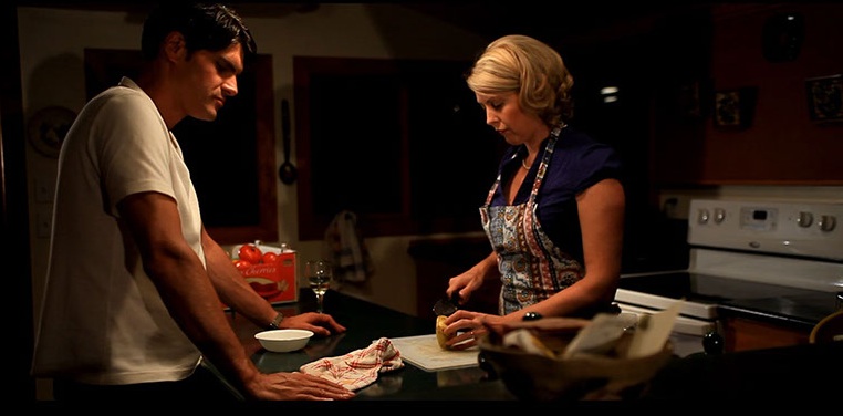 Erica (right) and Alex in the 2010 feature film Soufflé au Chocolat, co-directed by Michel Duran and Fred Goldstein