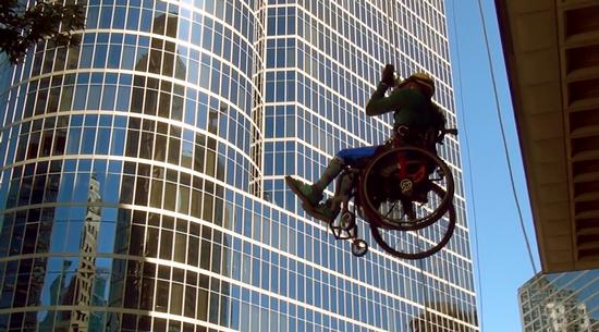 Rappelling off A 20-storey building for the Easter Seals Drop Zone.