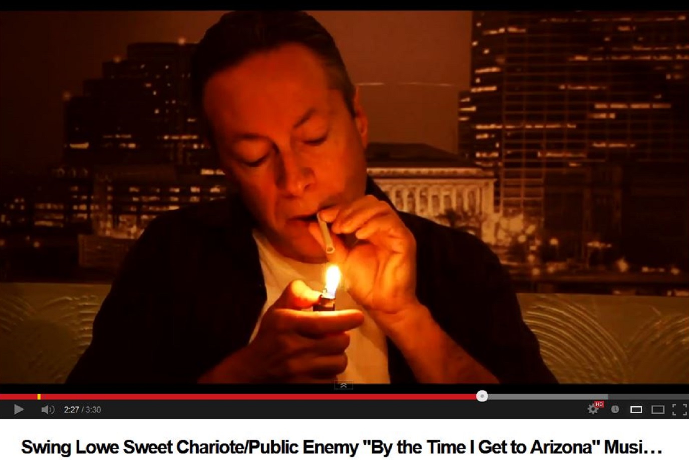 From Public Enemy music video and Swing Lowe, Sweet Chariote film.