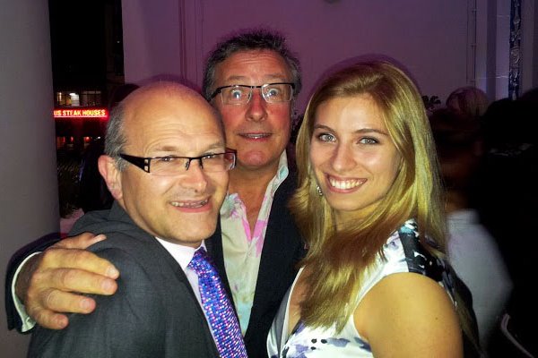 Mariah with Rowland Rivron at the 2012 BFI premiere of a Liar's Autobiography.