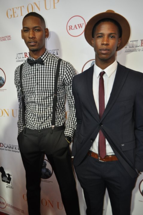 David Carzell and Justin Hall Get on up Atlanta Premiere