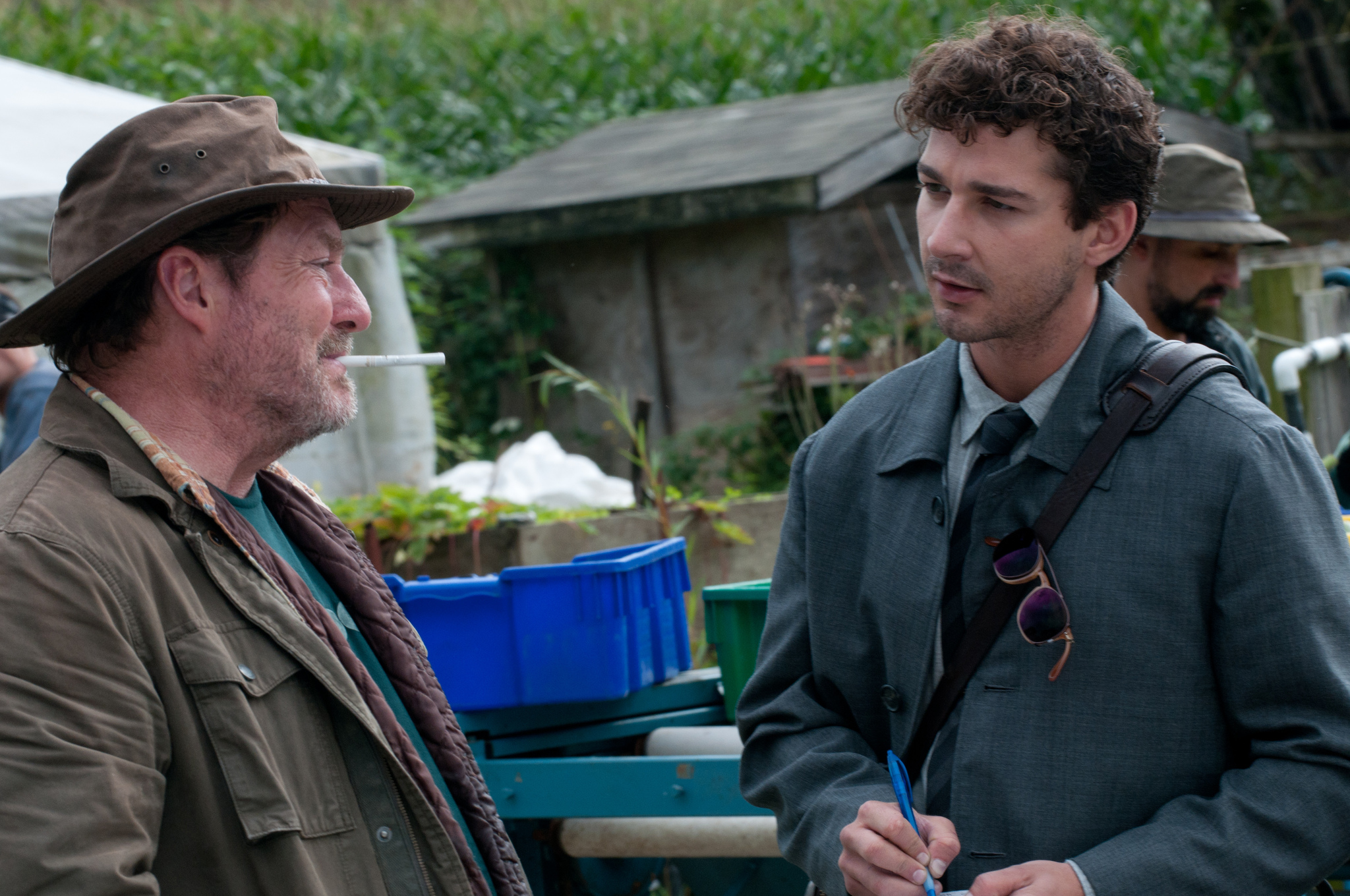 Still of Shia LaBeouf and Stephen Root in The Company You Keep (2012)