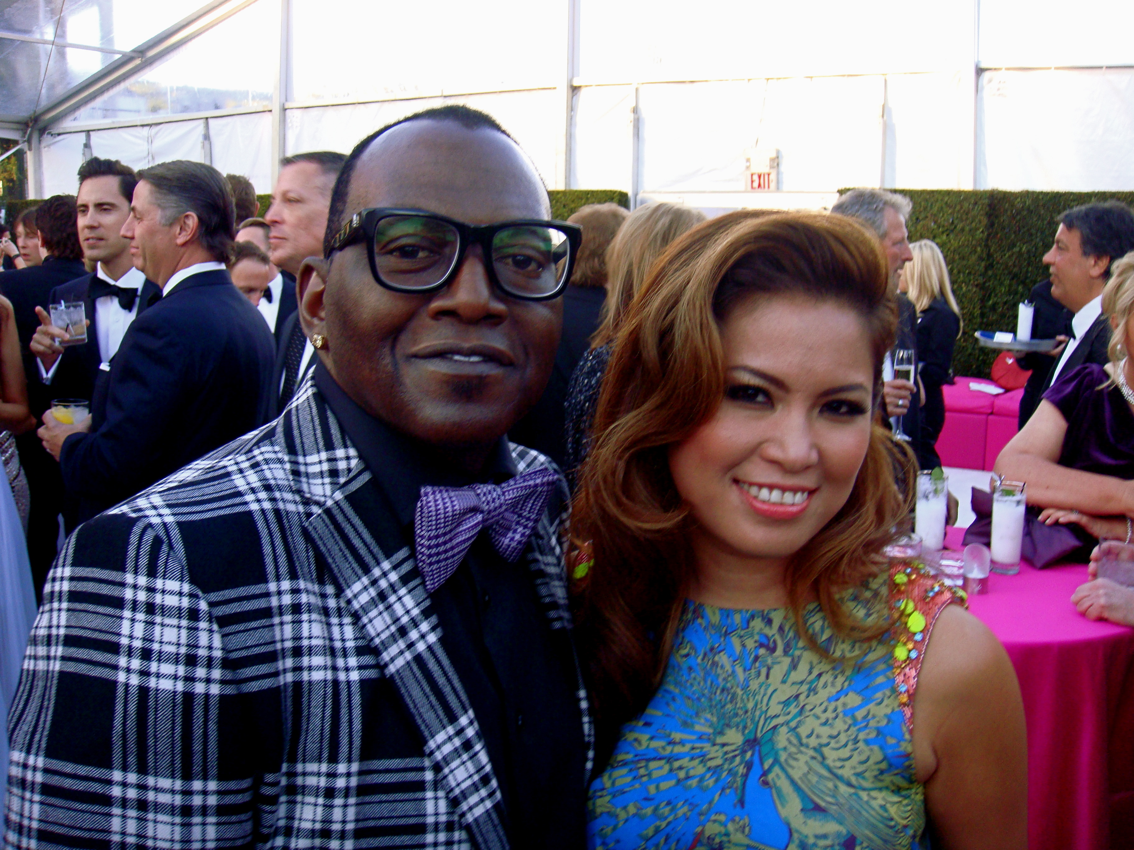Zarah with American Idol Randy Jackson at the 21st Annual Elton John Oscar Viewing Party February 24, 2013, Los Angeles.