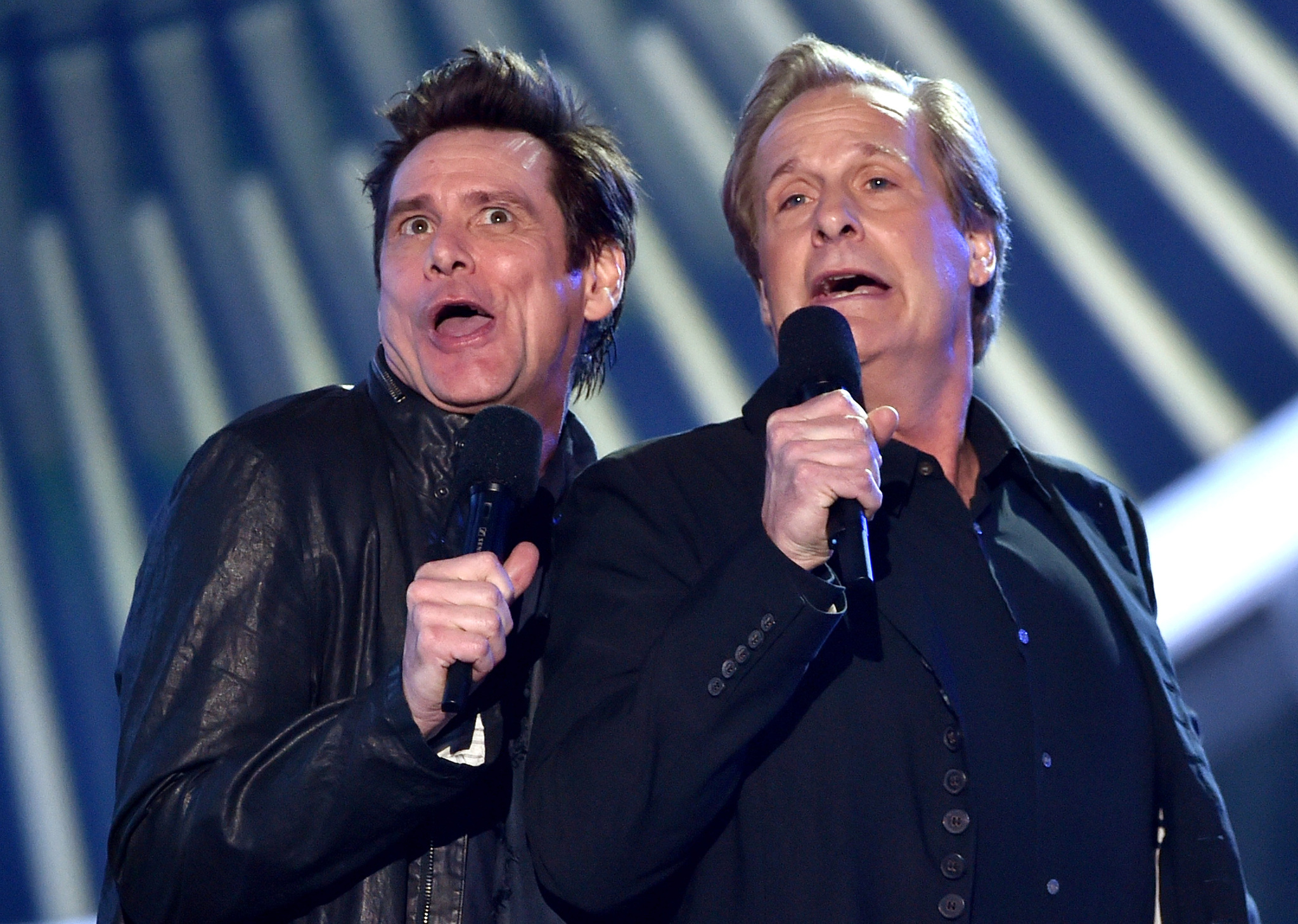 Jim Carrey and Jeff Daniels at event of 2014 MTV Video Music Awards (2014)