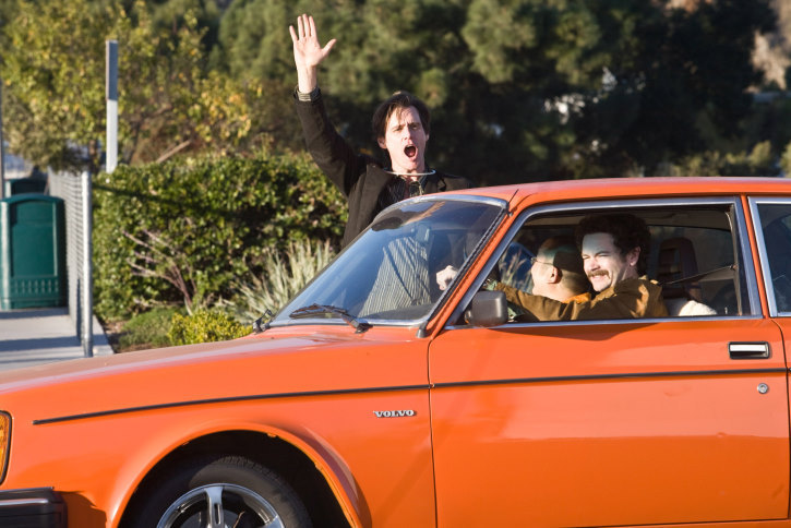 Still of Jim Carrey, Danny Masterson and Aaron Takahashi in Yes Man (2008)